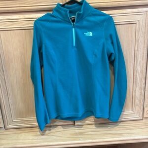 Teal North Face Zip Up